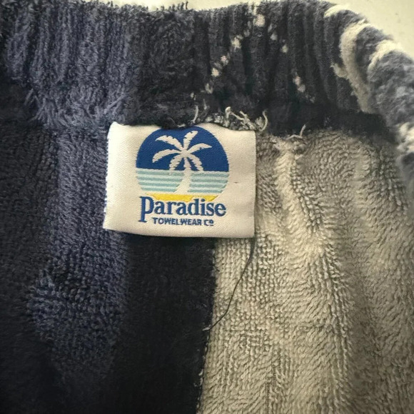 Paradise Terry Towel Swim Coverup Pants Great Condition Kids - Picture 3 of 4